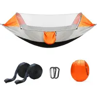 Unyqoos Comfortabele en Veilige Eenpersoons Hangmat met Insectennet voor Outdoor Avonturen