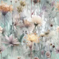 Unyqoos Zelfklevend bloemenbehang met 3D-effect voor een stijlvolle woonkamer