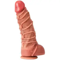 Unyqoos Realistische en Grote Zachte Siliconen Dildo met Zuignap voor Spannend Handsfree Gebruik
