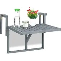 Relaxdays Klaptafel balkon grijs