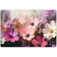 Unyqoos Set van 6 kleurrijke en afwasbare placemats voor een moderne eettafel