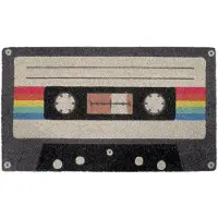 Unyqoos Creatieve Kokosvezel Deurmat met Muziekcassette Ontwerp voor Buiten