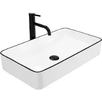 REA Opzetwastafel Denis Black Edge