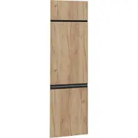 Vicco R-Line Keukenfront – 59.6 x 196 cm meubelfront voor de koelkastombouwkast Krachtige eik goud