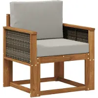 vidaXL Buiten Midden Sofa Massief Acacia Hout Naturel