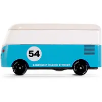 Candylab Toys speelgoedauto - VW T1 busje blauw - Candycar World.