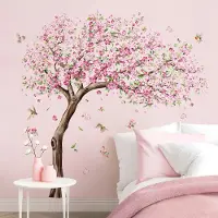 Unyqoos Grote decoratieve wandstickers met bloesem en vogels voor elk interieur