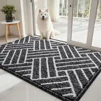 Unyqoos Wasbare antislip deurmat met hoog absorptievermogen voor binnengebruik