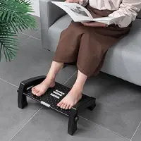 Unyqoos Ergonomische Voetensteun voor Bureau met Massagefunctie - Ideaal voor Thuis en Kantoor
