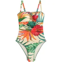 Next Shaping-badpak beige / groen / oranje / rood