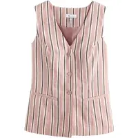 Next Gilet 'N. Premium' cyclaam / oudroze / wit