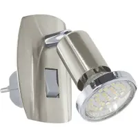 Eglo Rvs Stekkerspot Mini 4 Met Schakelaar