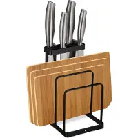 Relaxdays Snijplankhouder, Keuken organisatoren, Zwart