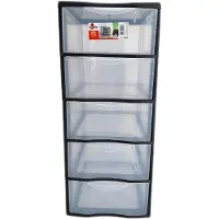 Sundis Ladesysteem Zwart Transparant 5x8l