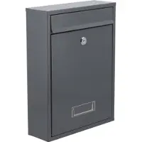 VOREL 78556 - Wandbrievenbus - Galvaniseerd Staal - Grafietkleur - Weerbestendig