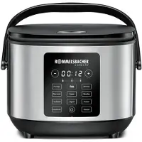 Rommelsbacher Multi-rijstkoker MRK 650 (roestvrij staal/zwart, 600 watt, 3 liter)