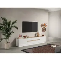 Vente-unique Tv-meubel met 2 deuren en 2 laden utopia l205 cm