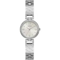 Guess SP MINI LUXE GW0112L1 Dames Horloge 27mm - Zilverkleurig