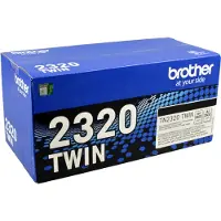 Brother 2-pack toner TN2320 Zwart