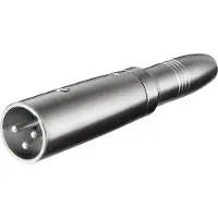 Pro Adapter XLR mannelijk - 6,35mm Jack mono vrouwelijk