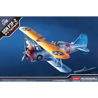 ACADEMY Modelbouwpakket Militaire voertuigen - 12326 US Navy Fighter F3F-2 - VF-6 Fighting Six Plastic - 1:48 - Modelbouw