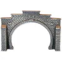 Noch 58052 PROFI plus H0 Tunnelportaal 2-sporig Hardschuim model, Geverfd