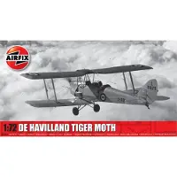 Wittmax Modelbouwpakket Vliegtuigen - 02106A De Havilland DH 82 Tiger Moth - Propeller Vliegtuig Plastic - 1:72 - Modelbouw