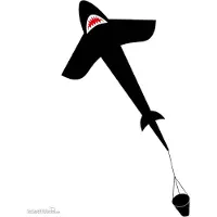 Ecoline Vlieger Shark Kite 5 Spanwijdte 1500 mm