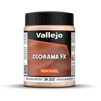 Vallejo Modelbouwdecoratie - 26222 Water Textures 222 - Bruin Water - 200ml Effecten potje