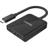 UNITEK V1408A USB grafische adapter Zwart