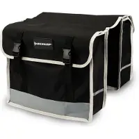 Dunlop - Dubbele Fietstas - Zwart - 26 l