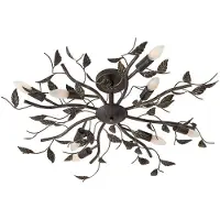 LINDBY Plafondlamp , Yos, dimbare, Zwart, Slaapkamer, Metaal, Florentijns