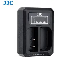 JJC DCH-BLF19E USB Dual Battery Charger (voor Panasonic DMW-BLF19 en Sigma BP-61 accu)