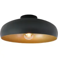 Eglo Zwarte Plafondlamp Mogano Ø 40cm 1x E27