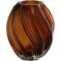 J-Line vaas Carol - glas - bruin - medium