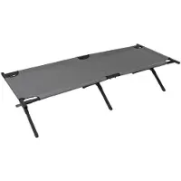 Original Armee Tesco 1-persoons veldbed, metalen frame, antraciet