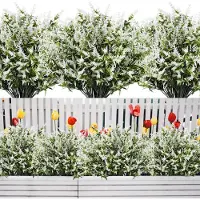 Unyqoos Decoratieve Kunstbloemen Lavendel voor Binnen en Buiten, UV-bestendig
