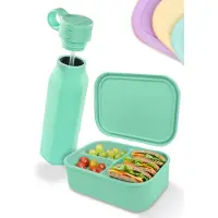 Unyqoos Stijlvolle en Lunchbox en Drinkfles Set voor Dagelijks Gebruik