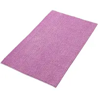 Unyqoos Zachte Antislip Badmat van Chenille in Paarse Kleuren voor Badkamerdecoratie