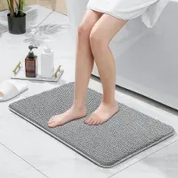 Unyqoos Zachte en absorberende badmat met antislip voor badkamergebruik