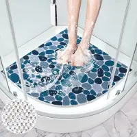 Unyqoos Driehoekige antislip douchemat voor veilige en comfortabele douche-ervaring