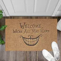 Unyqoos Humoristische deurmat voor binnen en buiten met antislip en absorptie, bruin, 45*70 cm