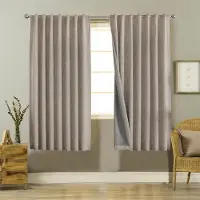 Unyqoos Volledig Verduisterende Gordijnen Met Luxe Linnen Uiterlijk Voor Optimale Warmte-Isolatie