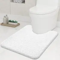 Unyqoos Zachte en absorberende toiletmat met antislip en comfortabele microvezels