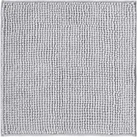 Unyqoos Zachte Antislip Badkamermatset in Chenille voor Douche en Badkuip, Grijs, 45 x 45 cm