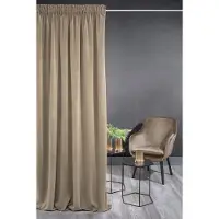 Unyqoos Stijlvol fluwelen gordijn in pastelkleur voor woonkamer 140x270 cm