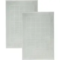 Unyqoos Set van 2 Luxe Katoenen Badmatten in Jadegroen, 50x70 cm voor Badkamercomfort