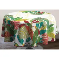 Unyqoos Ronde waterafstotende tafelkleed met meerkleurige print 160 cm