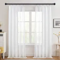 Unyqoos Elegante witte gordijnen met plooiband en voile voor moderne woonruimtes