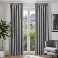 Unyqoos Verduisterende gordijnen met linnenlook en plooiband voor elke kamer